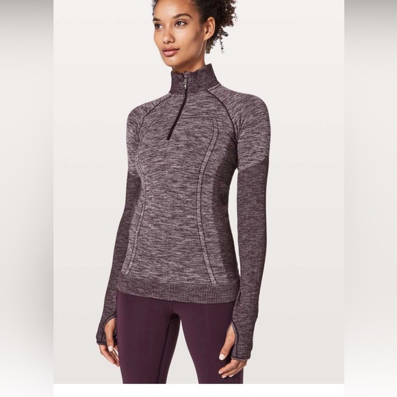Lululemon Swiftly Wool 1/2 zip top! Size 8 - Picture 1 of 7